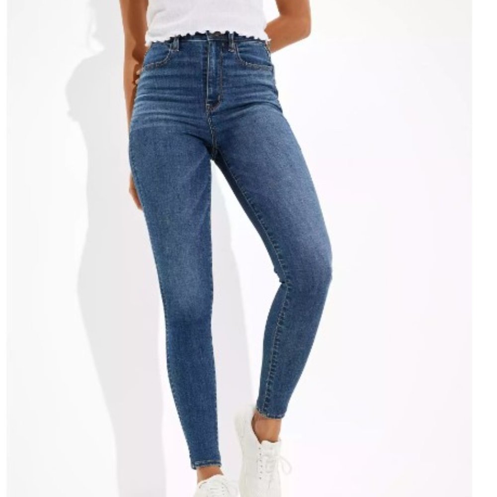 AE Next Level Highest Waist Jegging - Dark Wash